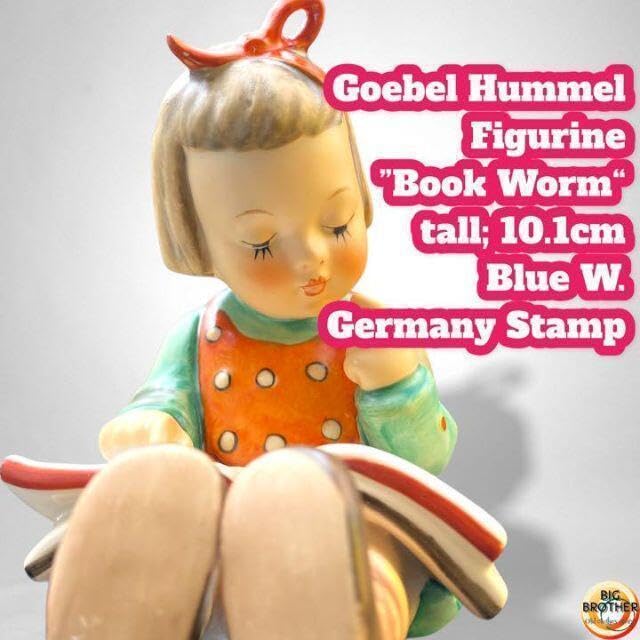 ゲーベル フンメル人形 絵本を見る女の子 BOOK WORM